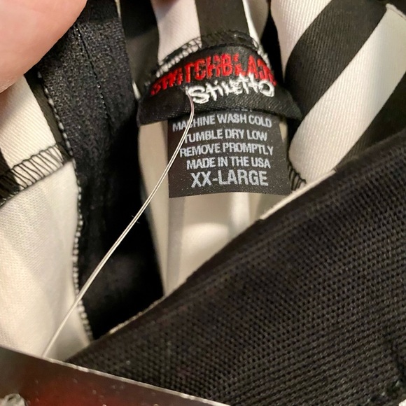 XXL Switchblade stiletto striped dress (please read description) - Picture 5 of 5